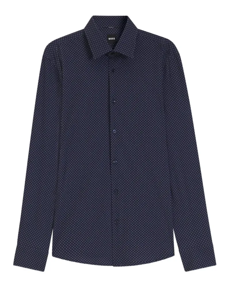 HUGO BOSS Hemd mit Print - Blau Blau
