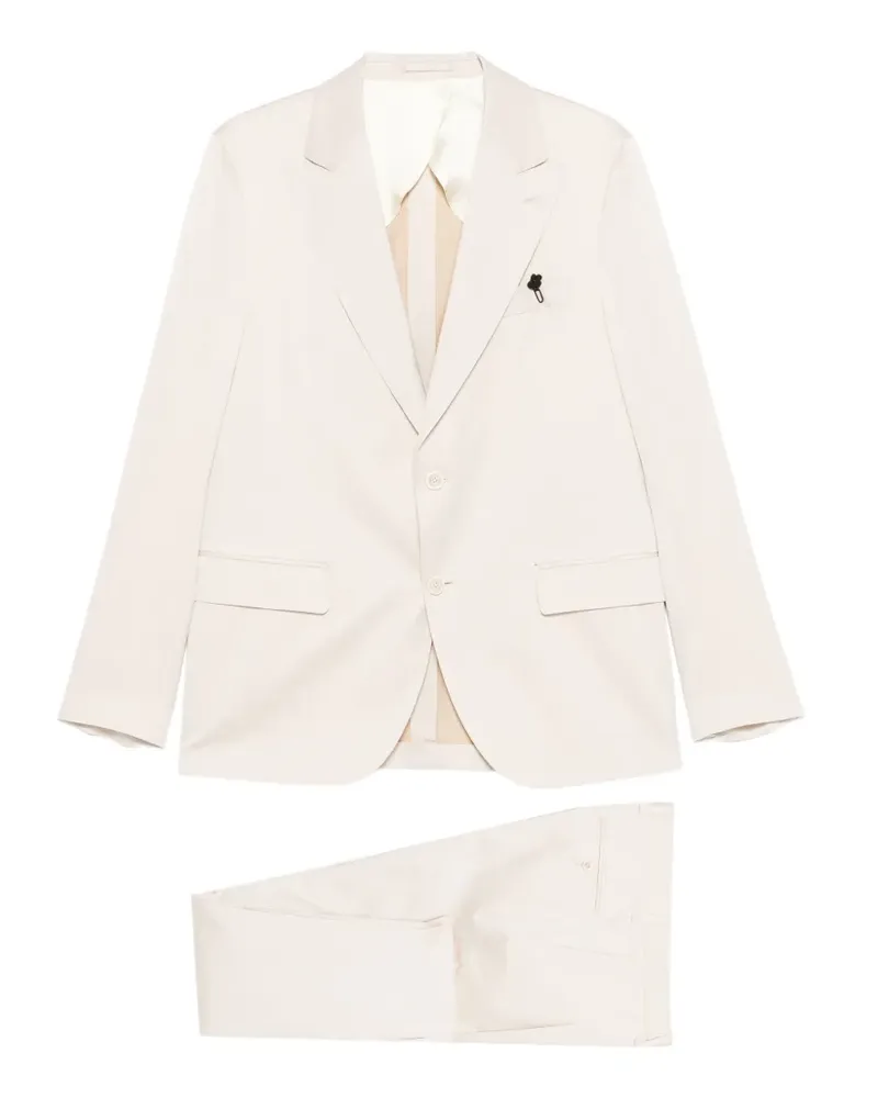 LARDINI single-breasted suit - Nude Nude
