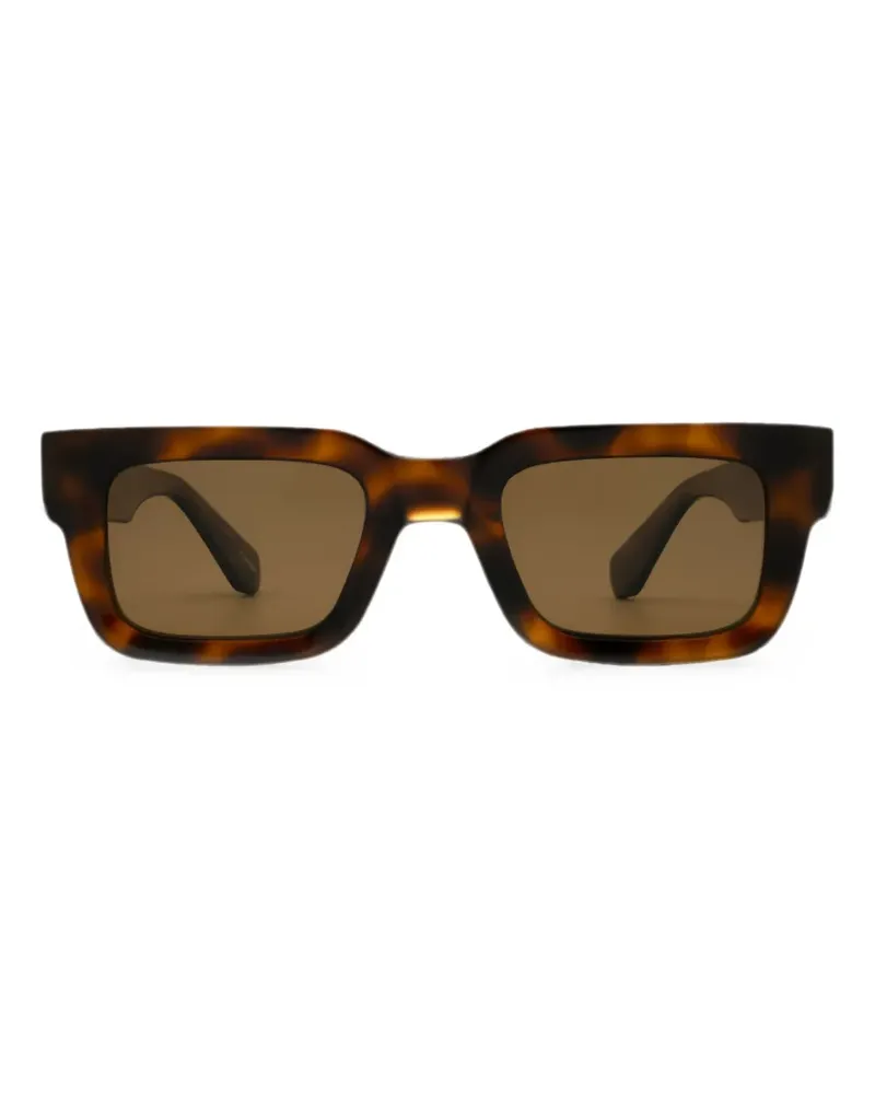 CHIMI Eckige Sonnenbrille in Schildpattoptik - Braun Braun