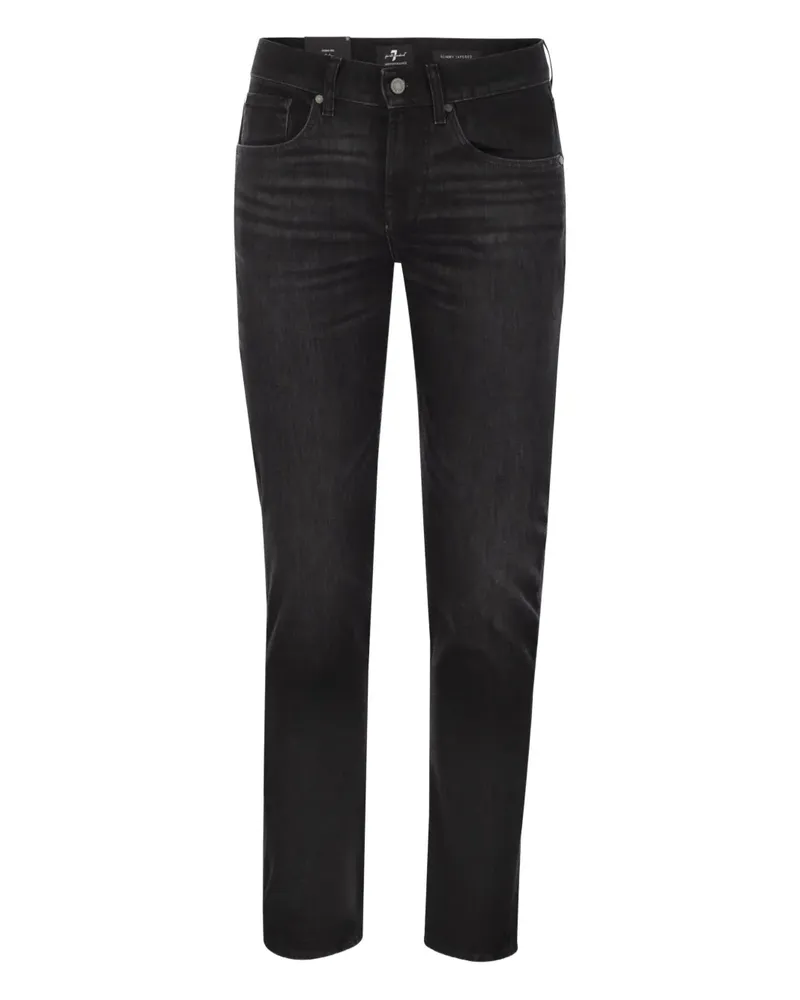 7 for all mankind five-pockets tapered jeans - Schwarz Schwarz