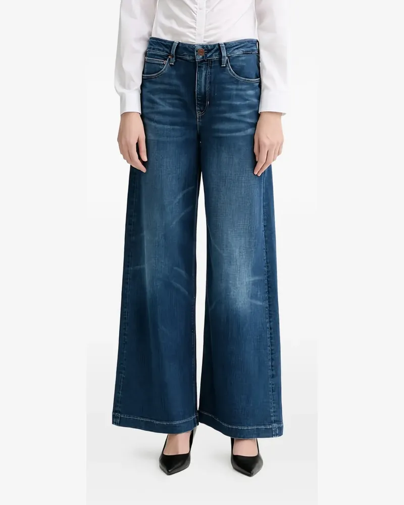 Guess Bellagio wide leg trousers - Blau Blau