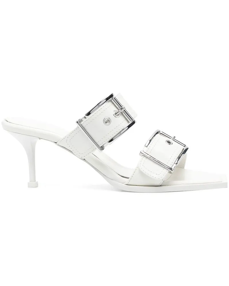 Alexander McQueen Sandalen mit Schnalle 75mm - Weiß Weiß