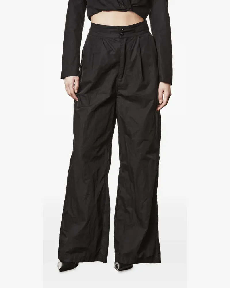 THOM KROM Palazzo-Hose mit Seitentaschen - Schwarz Schwarz