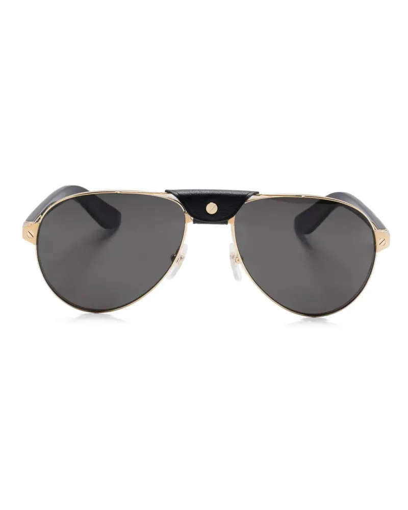 Cartier Santos Sonnenbrille - Schwarz Schwarz