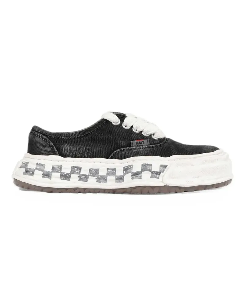 MIHARAYASUHIRO Baker 26 graffiti-sole sneakers - Schwarz Schwarz