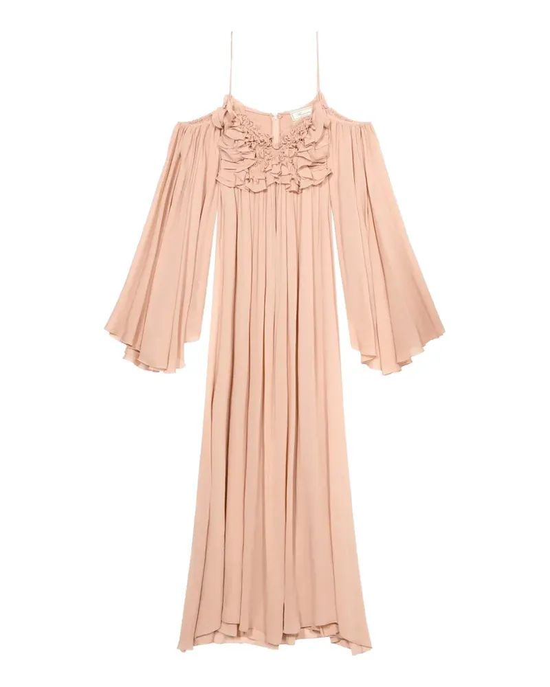 Blumarine Kleid mit Rüschen - Nude Nude