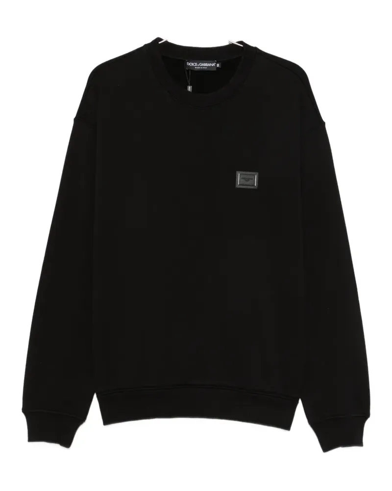 Dolce & Gabbana logo-plaque sweater - Schwarz Schwarz