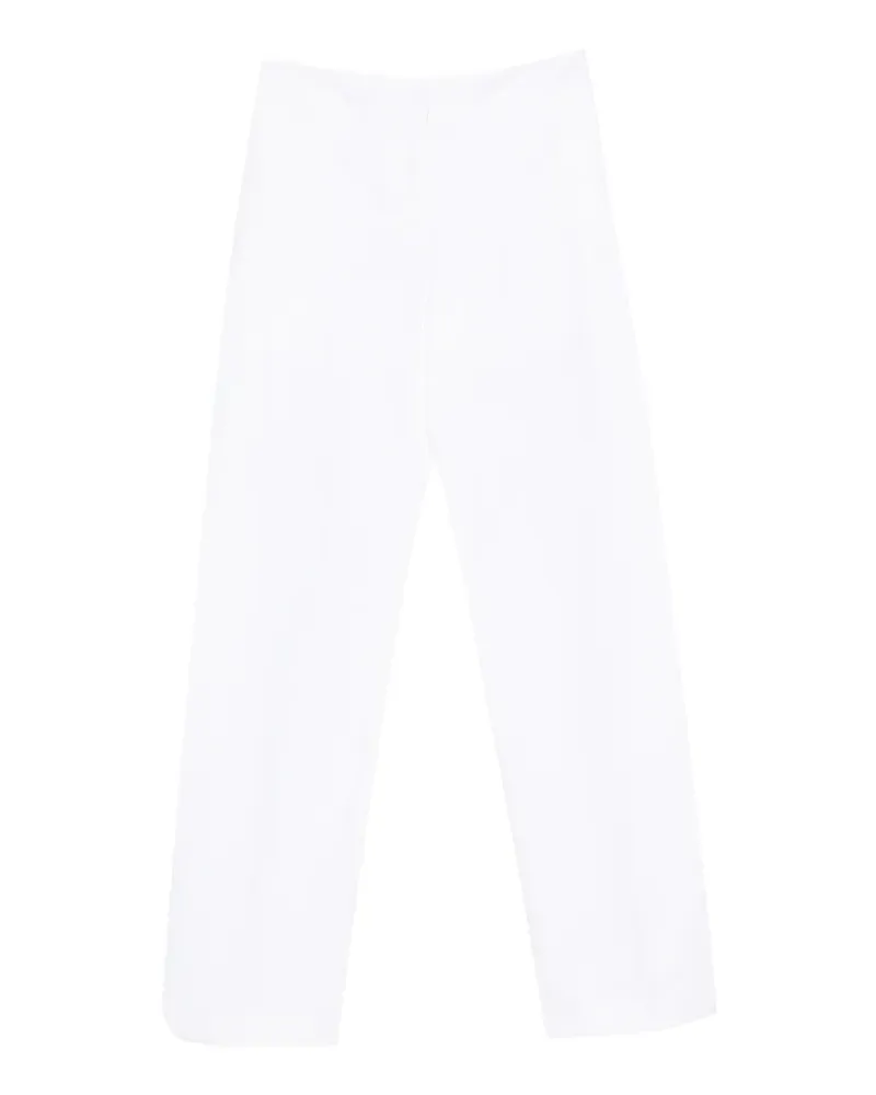 Brandon Maxwell The Parks Hose mit Seitenfalten - Weiß Weiß