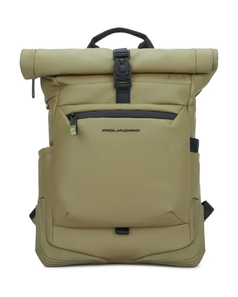 Piquadro roll-top backpack - Grün Grün