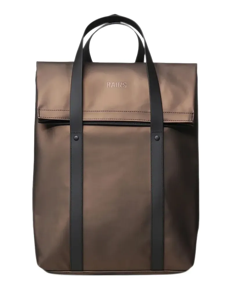 RAINS Rucksack mit Klappe - Braun Braun