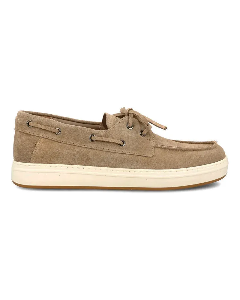 Hogan H-TV Loafer aus Wildleder - Nude Nude