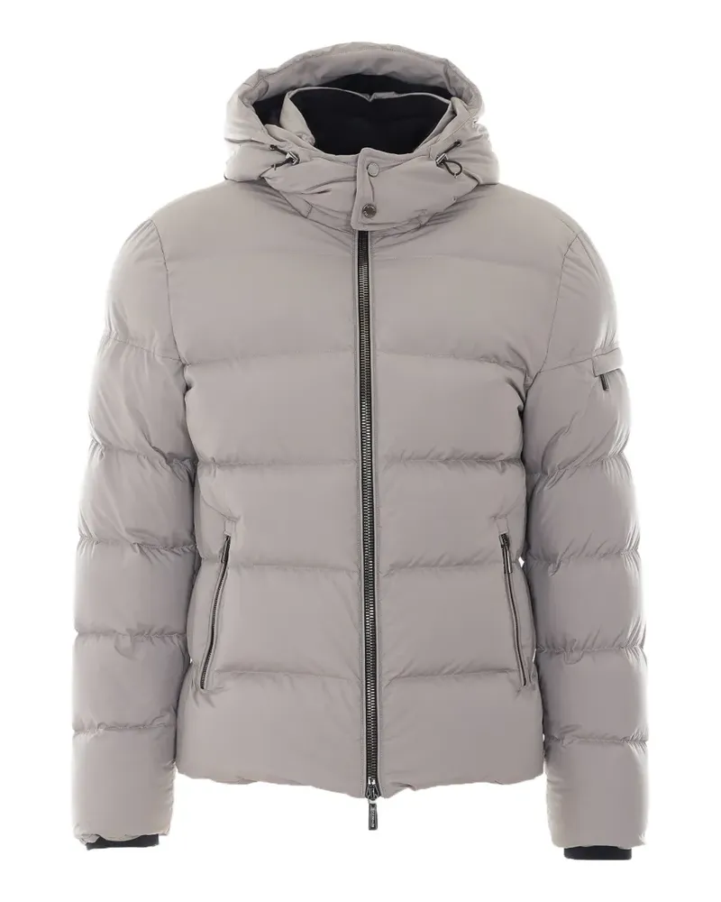 MOORER Brett hooded jacket - Grau Grau