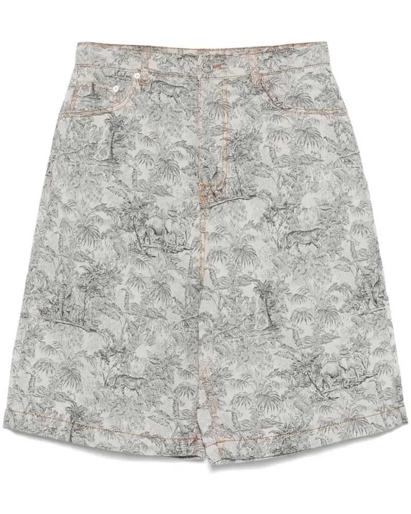 Etro Bermudas mit Jacquard - Grau Grau