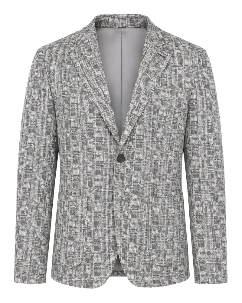 Corneliani Identity Jacke mit fallendem Revers - Grau Grau