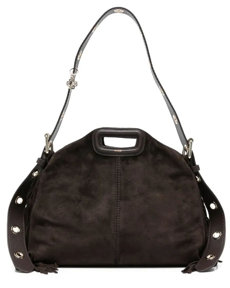 Maje Mini Miss M Schultertasche - Braun Braun