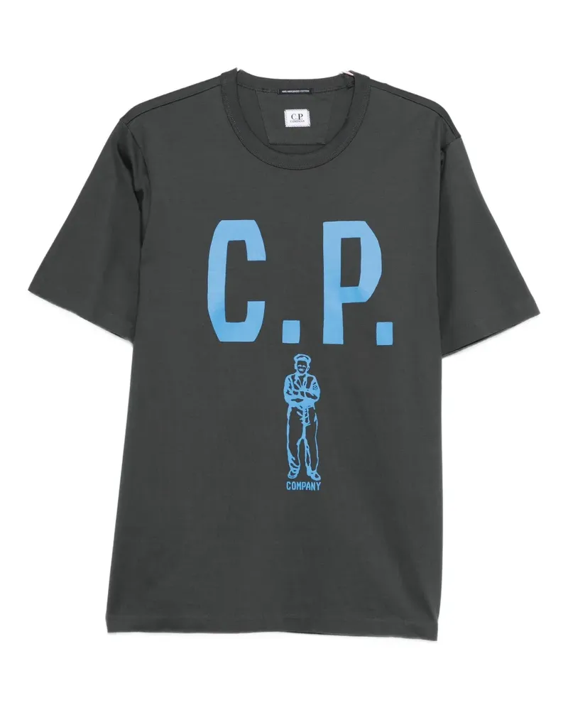 C.P. Company logo-print T-shirt - Grau Grau
