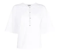 Bluse mit Cut-Outs - Weiß