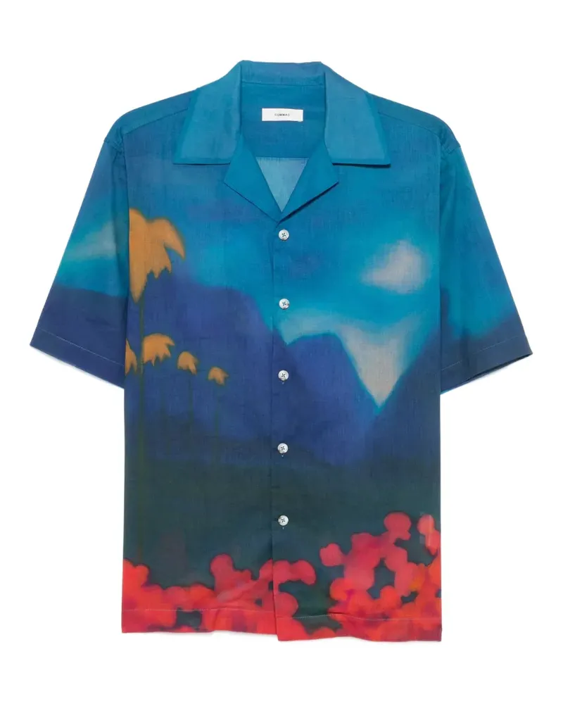 COMMAS Midnight Horizon Hemd mit Reverskragen - Blau Blau