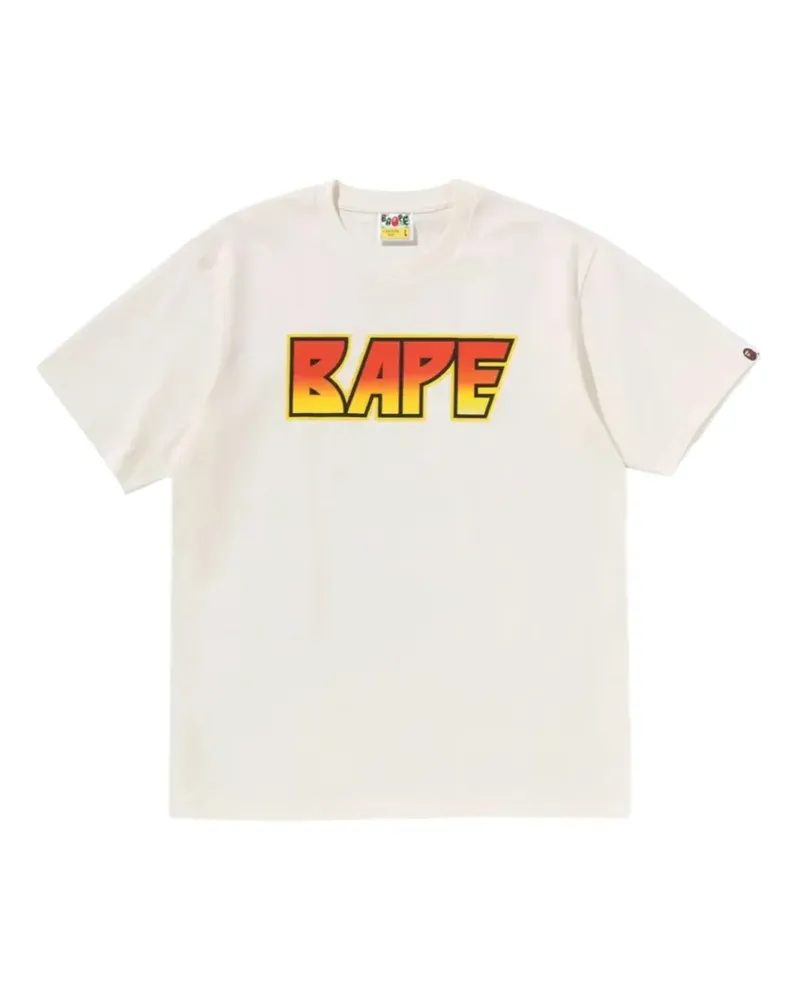 BAPE Bape Kiss T-Shirt mit Logo-Print - Weiß Weiß