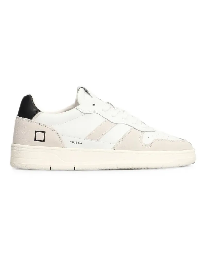 D.A.T.E. Court 2.0 Sneakers mit perforierten Einsätzen - Weiß Weiß