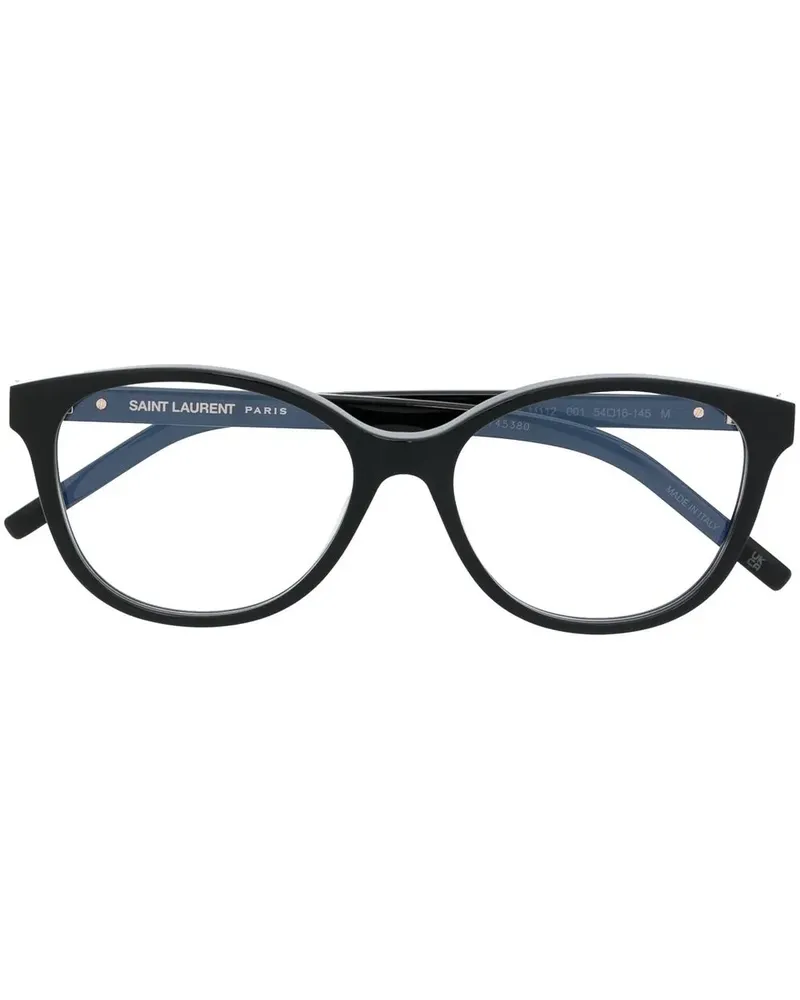 Saint Laurent Brille mit rundem Gestell - Schwarz Schwarz