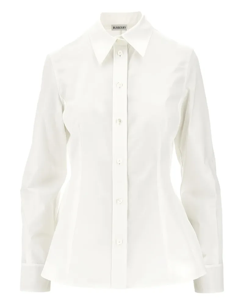 Burberry long-sleeves cotton shirt - Weiß Weiß