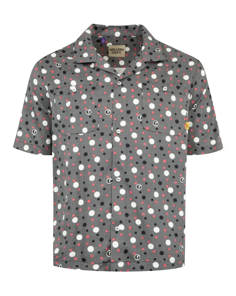 GALLERY DEPT. polka-dot short-sleeve shirt - Grau Grau