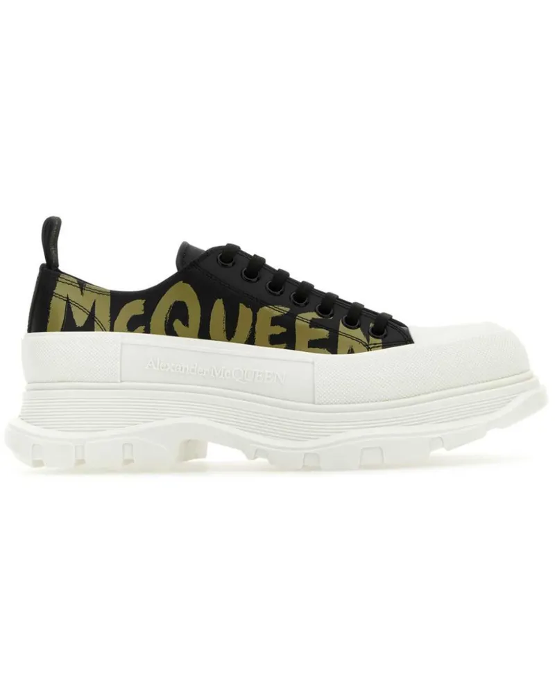 Alexander McQueen Tread Slick Sneakers - Schwarz Schwarz