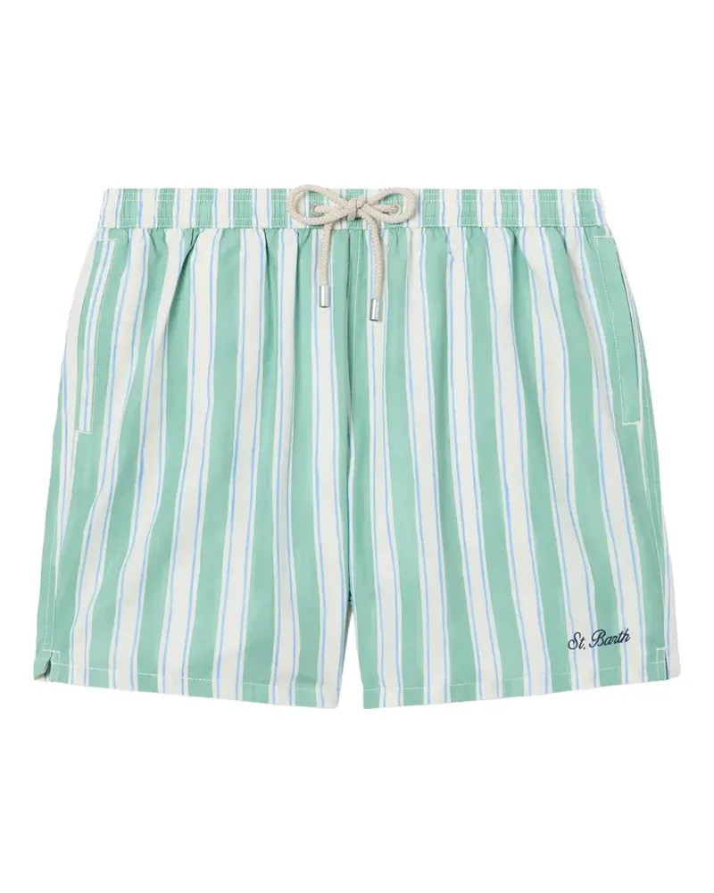 MC2 Saint Barth Syros striped drawstring swim shorts - Grün Grün