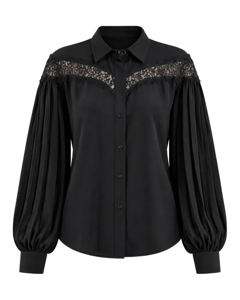 Liu Jo Bluse mit Spitzen-Einsätzen - Schwarz Schwarz