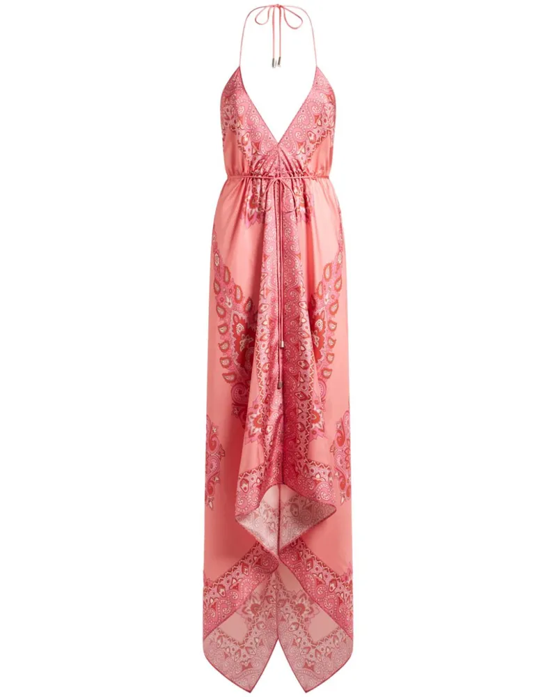 Etro Maxikleid mit Paisley-Print - Rosa Rosa