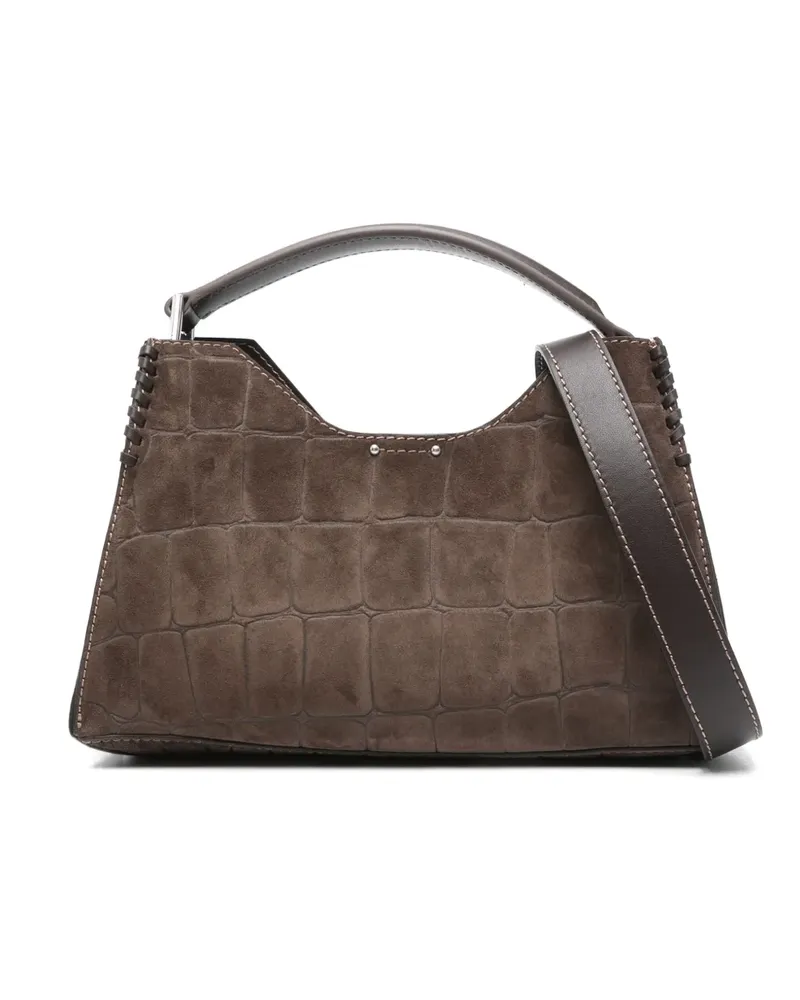 Gianni Chiarini Aurora Tote Bag mit Kroko-Print - Braun Braun