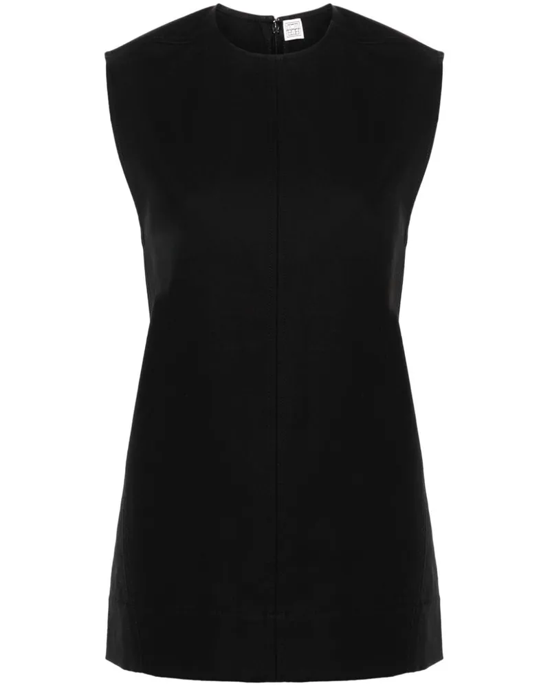 Totême Top mit Nahtdetail - Schwarz Schwarz