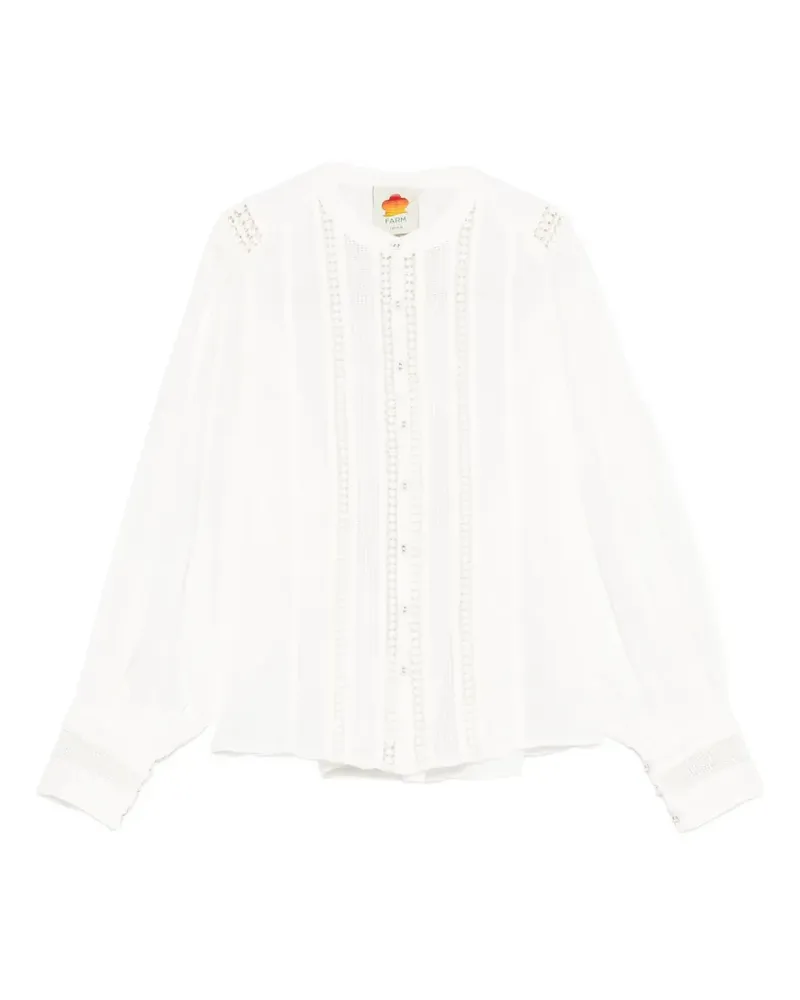 FARM Rio crochet blouse - Weiß Weiß