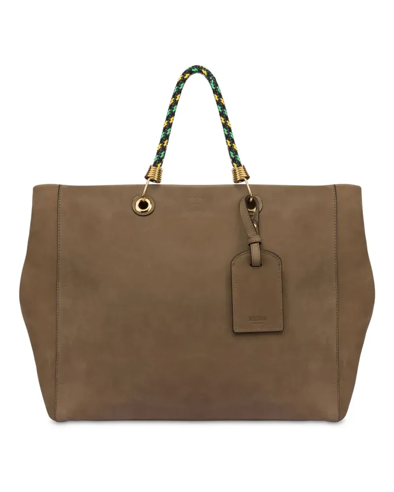 Moschino Schultertasche mit Logo-Prägung - Grün Grün