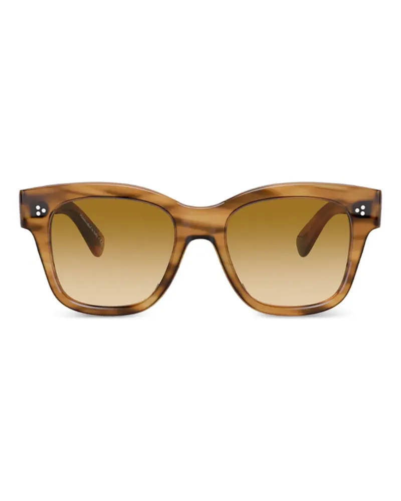 Oliver Peoples Eckige Melery Sonnenbrille - Braun Braun