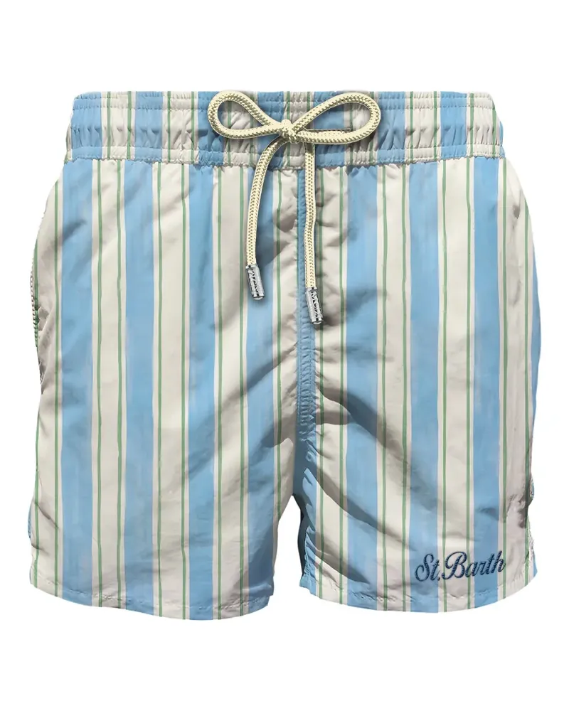 MC2 Saint Barth Syros striped drawstring swim shorts - Blau Blau