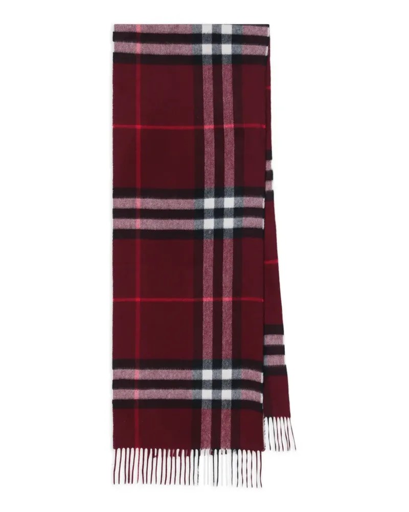 Burberry Schal mit Check - Rot Rot