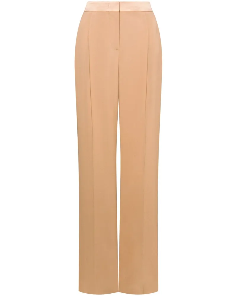 Alberta Ferretti Gerade Hose mit Bügelfalten - Nude Nude