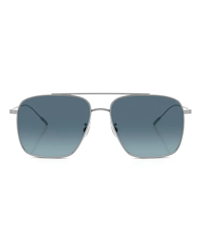 Oliver Peoples Dresner navigator-frame sunglasses - Silber Silber