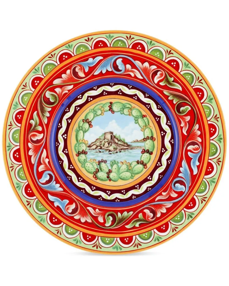 Dolce & Gabbana Platzteller aus Porzellan - Rot Rot