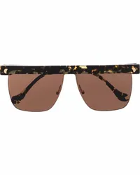 Nanushka Eckige Rigel Sonnenbrille Braun