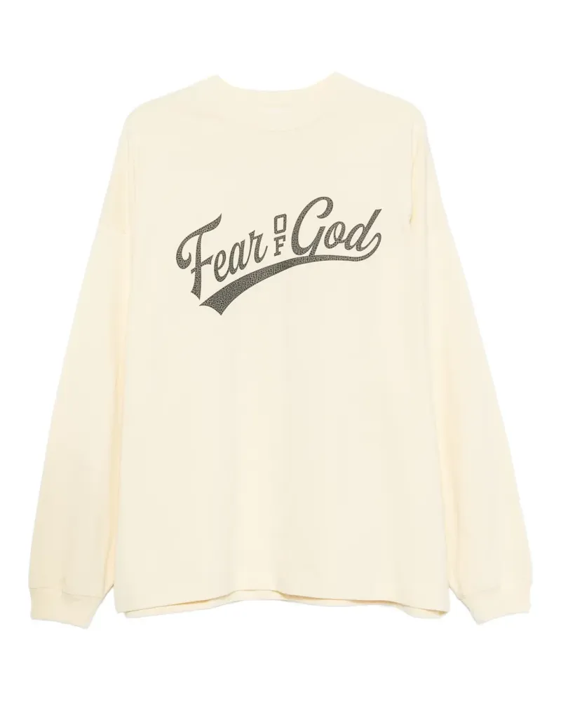 Fear of God Langarmshirt mit Logo-Print - Nude Nude