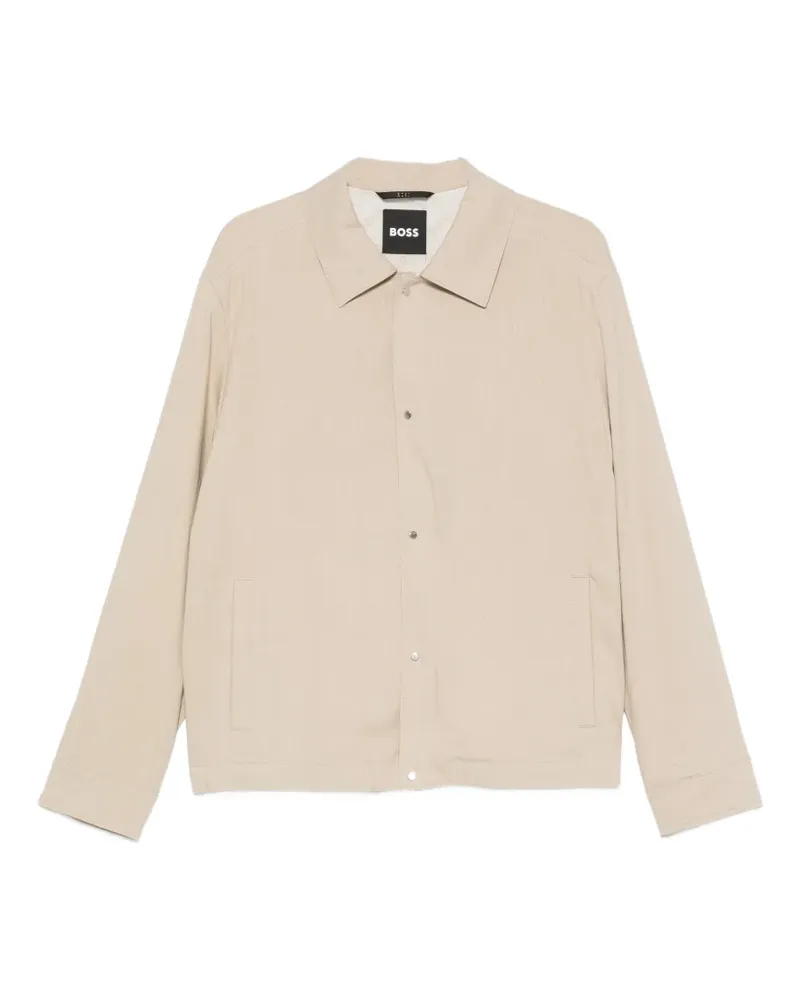 HUGO BOSS pointed-toe bomber jacket - Nude Nude