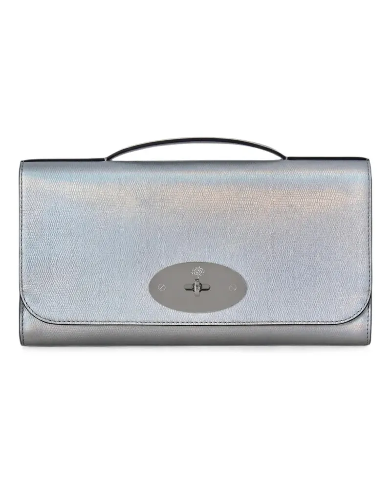 Mulberry Lily metallic clutch bag - Silber Silber