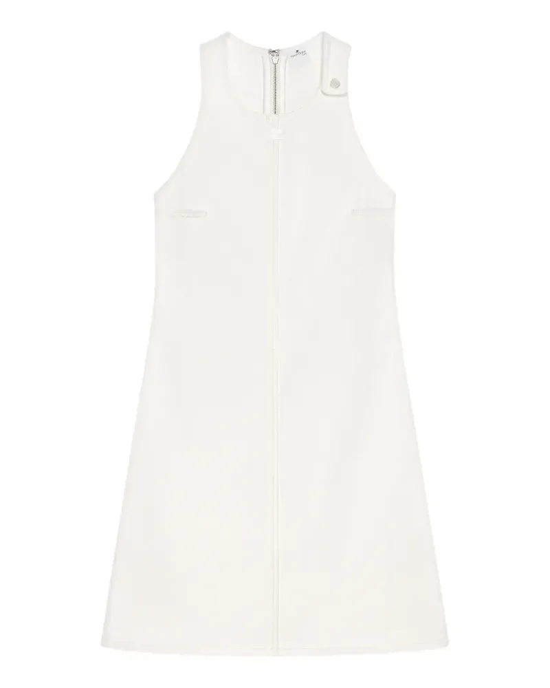 Courrèges Jeans-Minikleid in A-Linie - Weiß Weiß