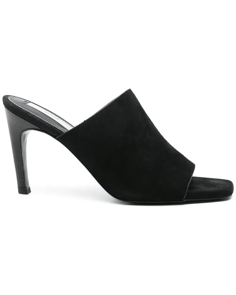 Totême Mules aus Velours 90mm - Schwarz Schwarz