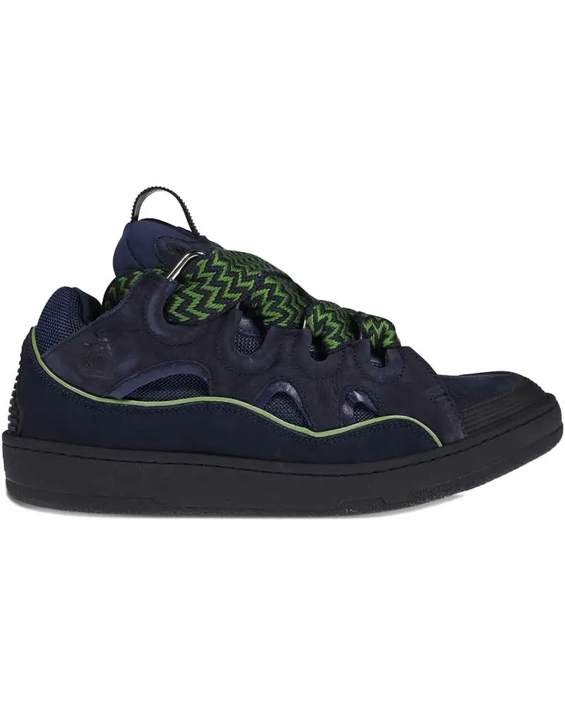 Lanvin lace-up leather sneakers - Blau Blau