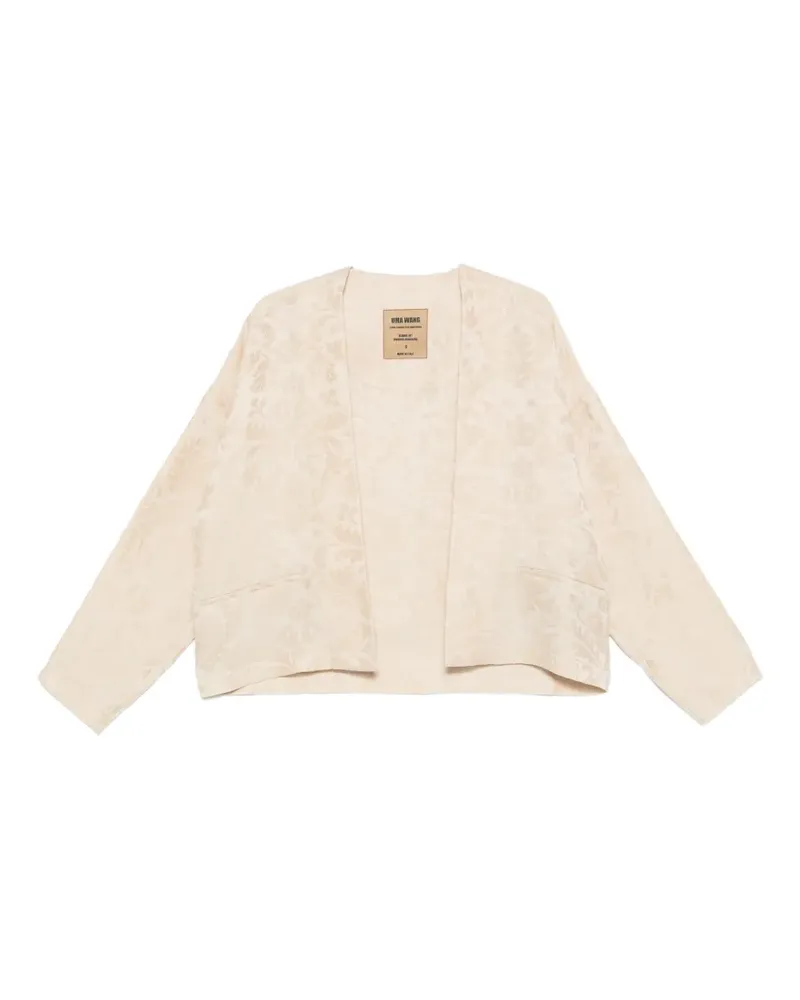 Uma Wang Klarke damask-patterned jacket - Nude Nude