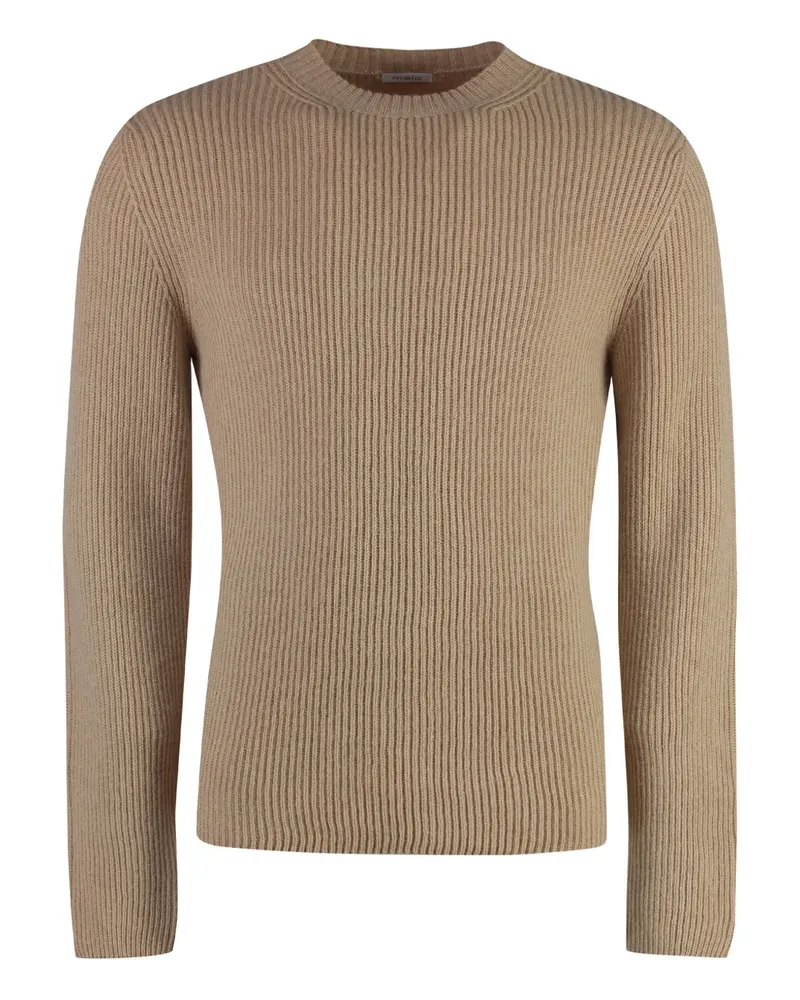 Malo Gerippter Pullover - Nude Nude